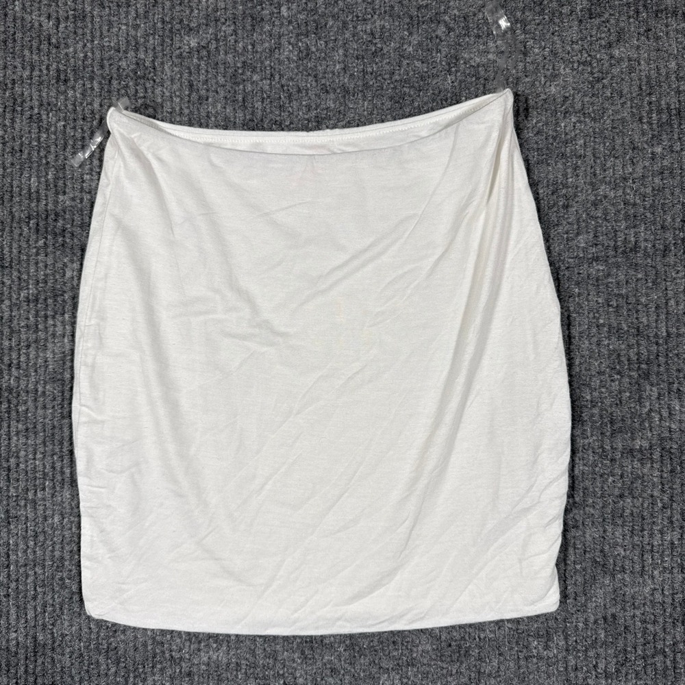Amable Womens Small White Bodycon Mini Skirt Stretch NWOT Summer Party Going Out